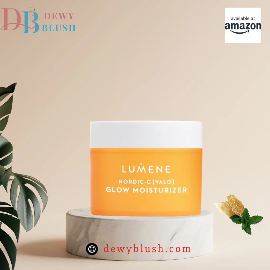 Dewy Blush Lumene Nordic-C Valo Glow Moisturizer with honey and mint for daily hydration