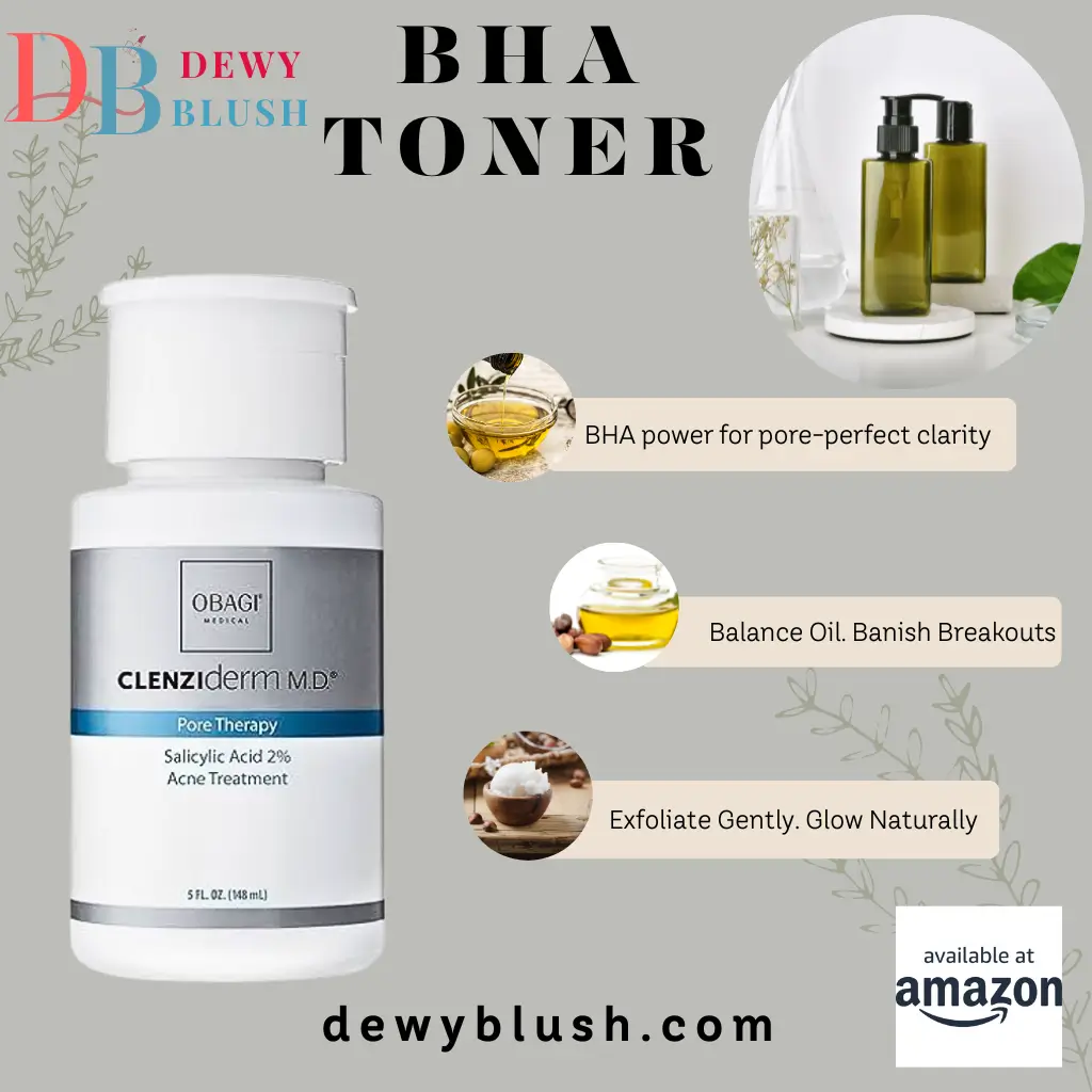 "Best BHA Toners - Obagi Clenziderm MD Pore Therapy with Salicylic Acid 2% for acne treatment and clear skin."