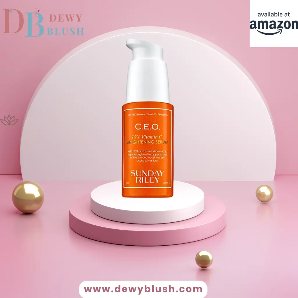 Sunday Riley C.E.O. 15% Vitamin C Brightening Serum, 30ml, available on Amazon via Dewy Blush.